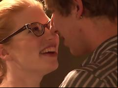 Good-looking redhead teen screaming as she gets drilled doggy style