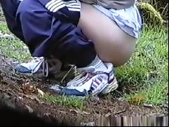 Women spied in forest pissing